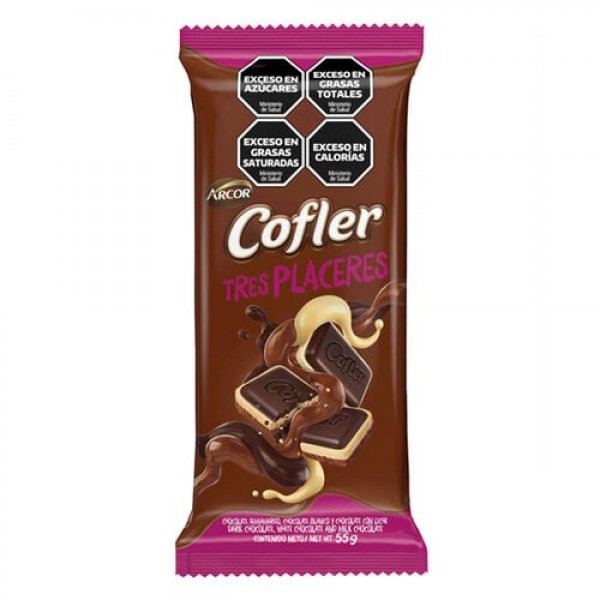 Cofler Chocolate Tres Placeres 55gr