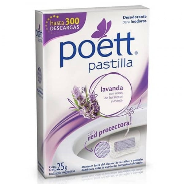 Poett Pastilla Aromatizante Para Inodoros Lavanda 25gr