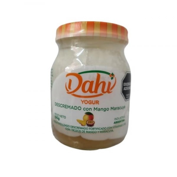 Dahi Yogur Descremado Con Mango Y Maracuya 190gr