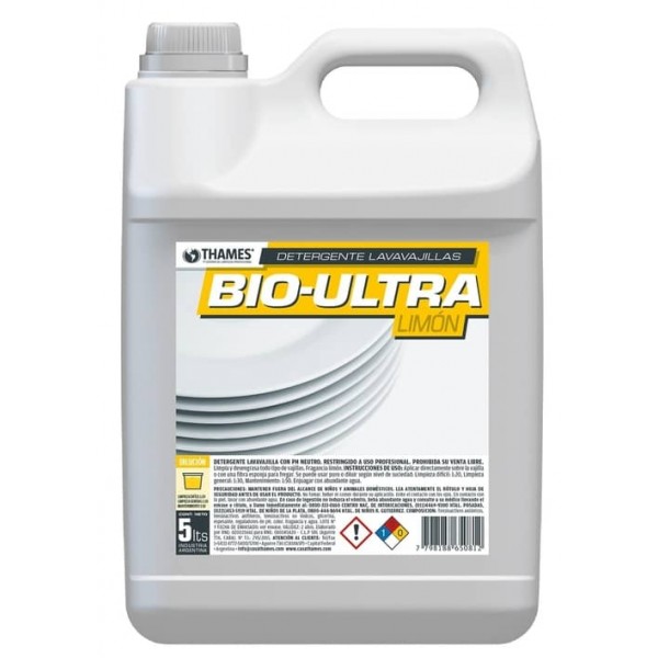 Bio Ultra Detergenta Lavavajillas Limon 5L