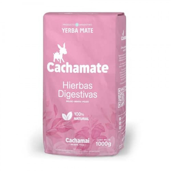 Cachamate Yerba Mate Hierbas Digestivas Rosa 500gr
