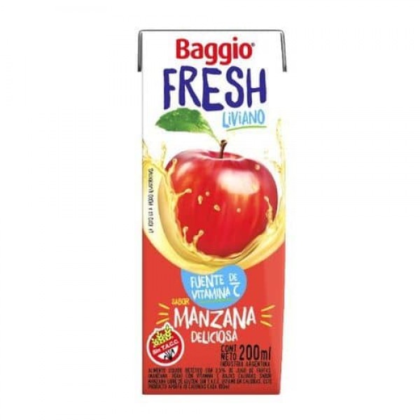 Baggio Fresh Liviano Sabor Manzana Deliciosa 200ml