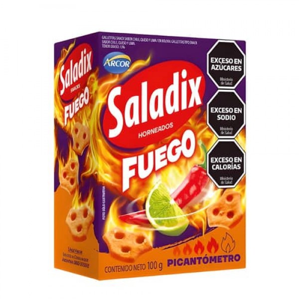 Saladix Snacks Horneados Fuego 100gr