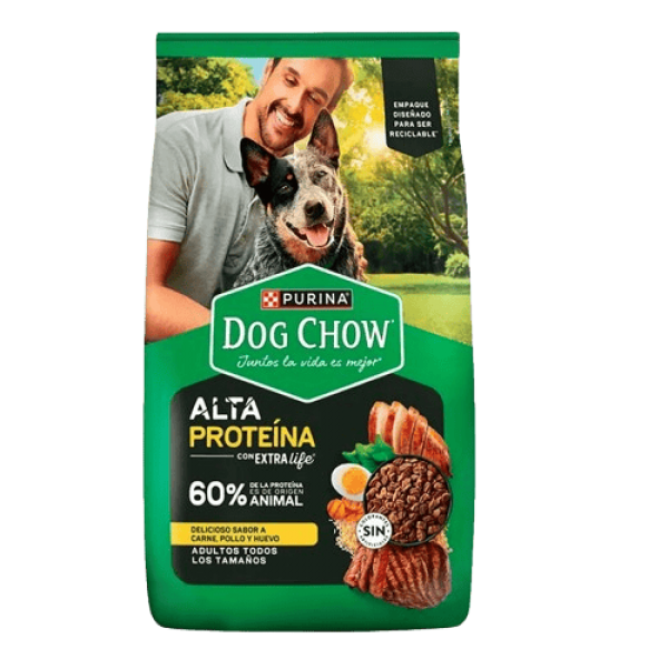 Dog Chow Alimento Para Perros Adultos Todos Los Tamaños Sabor A Carne Pollo Y Huevo 1kg