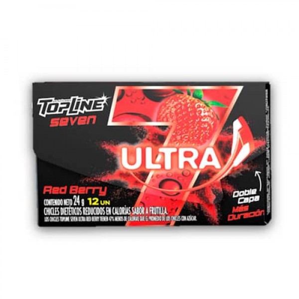 Topline Chicles Seven Ultra Red Berry 24gr