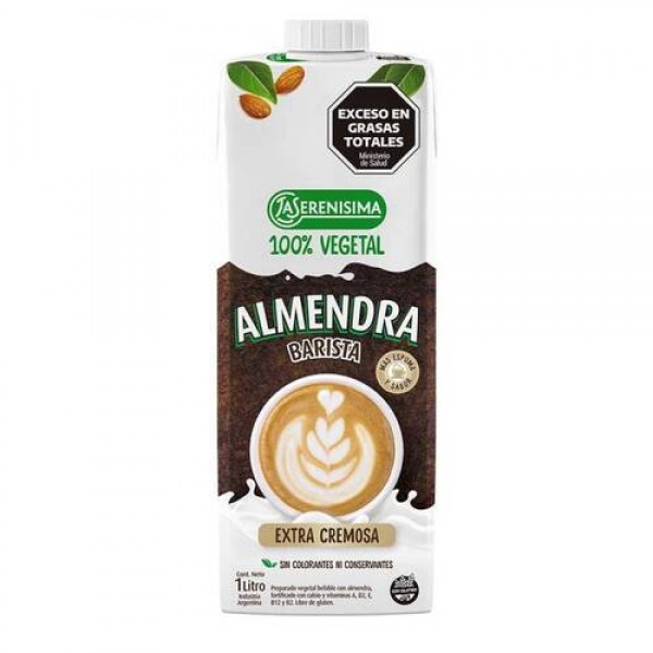 La Serenisima Preparado Vegetal Bebible Con Almendras Barista 1L