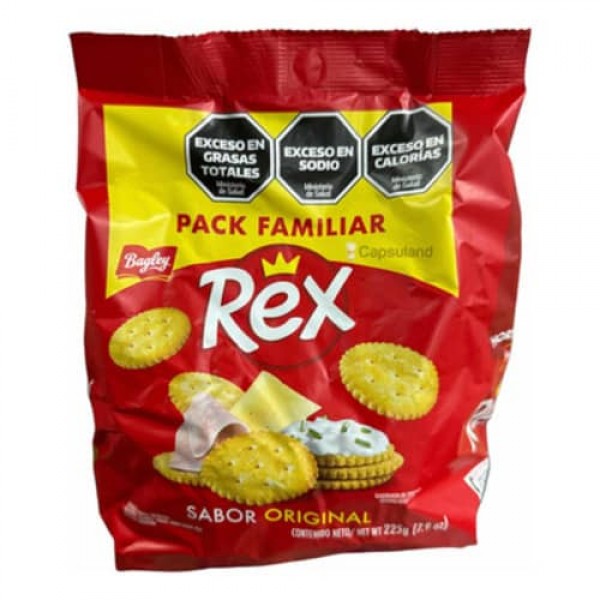 Rex Galletitas Snack Sabor Original 225gr