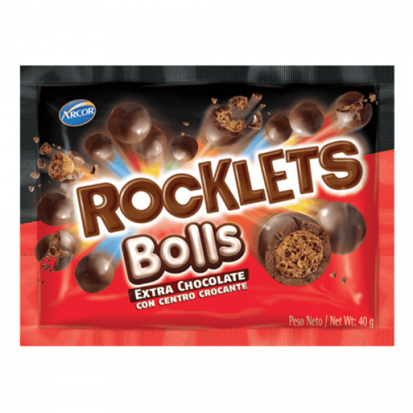 Rocklets Bolls Cereal De Arroz Cubierto Con Baño De Leche Confitado 35gr