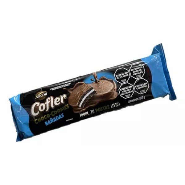 Cofler Galletitas Dulces Sabor Chocolate Relleno Sabor Vainilla 132,8gr