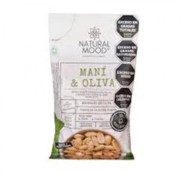 Natural Mood Mani & Oliva Mani Tostado Sin Sal,Sal Del Himalaya Fina Y Aceite De Oliva 105gr