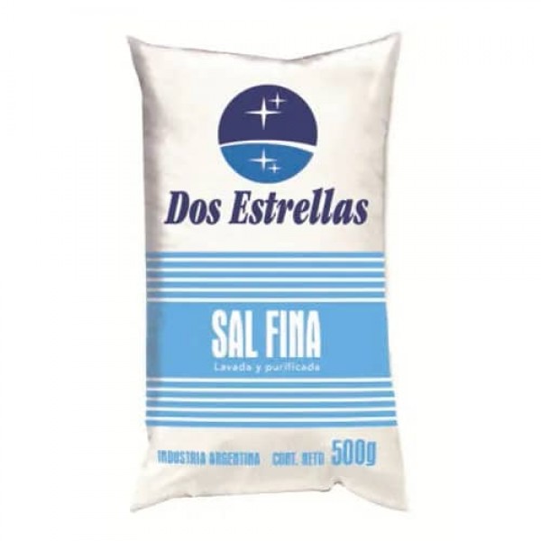 Dos Estrellas Sal Fina 500gr