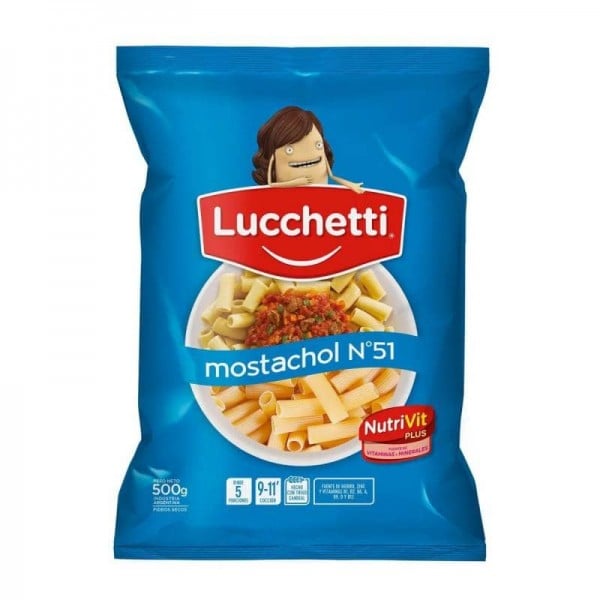 Lucchetti Fideos Secos Mostachol Nº51 500gr