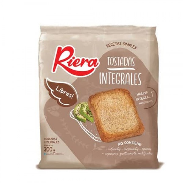 Riera Tostadas Integrales 200gr