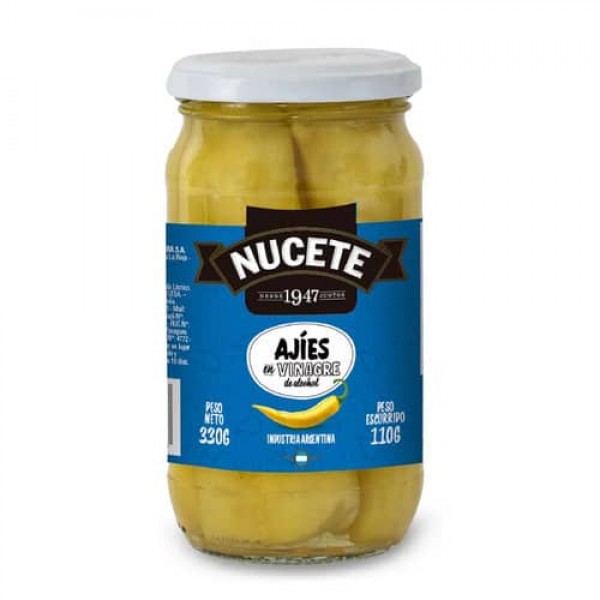 Nucete Ajies En Vinagre De Alcohol 330gr