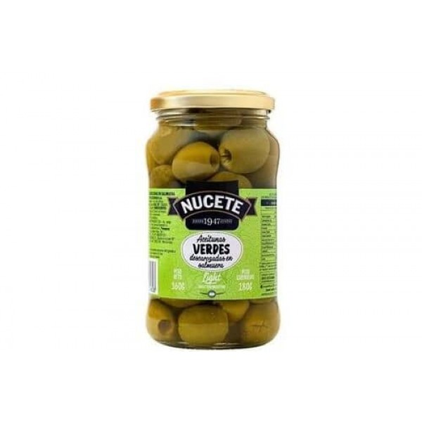 Nucete Aceitunas Verdes Light Descarozadas En Salmuera 360gr