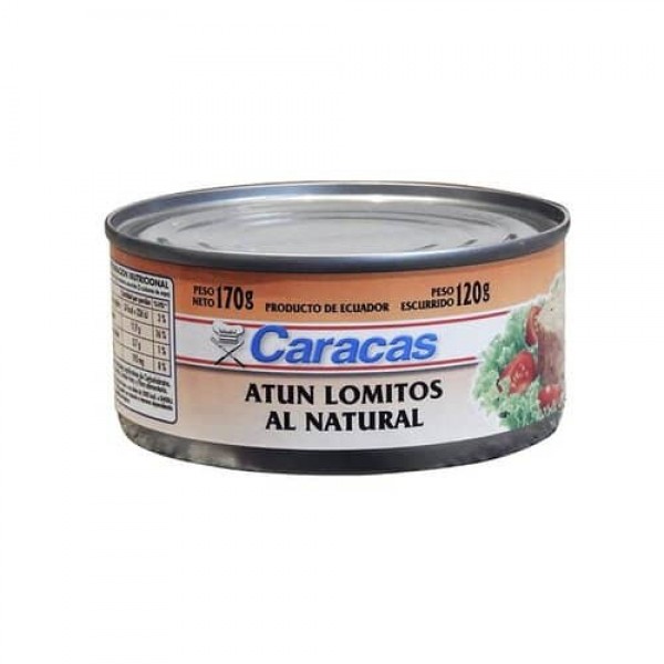 Caracas Lomos De Atun Al Natural 170gr