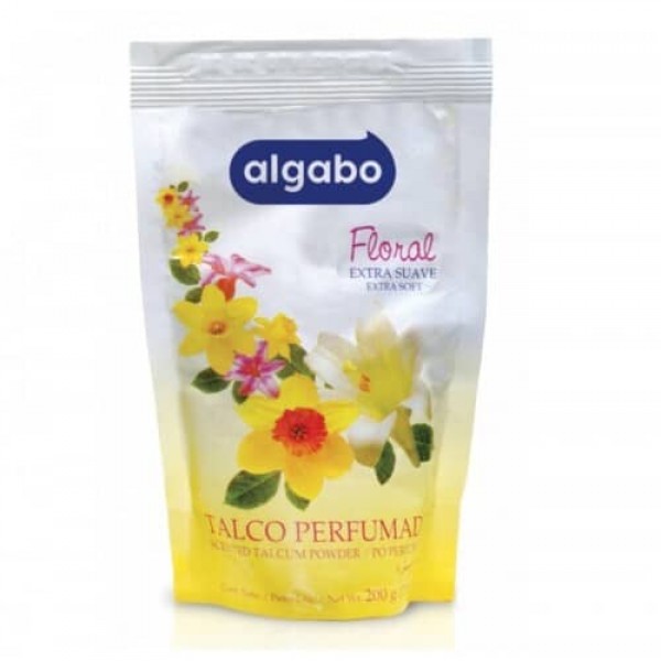 Algabo Floral Extra Suave Talco Perfumado Doy Pack 200gr