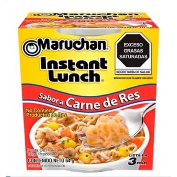 Maruchan Instant Lunch Sabor A Carne De Res 64gr