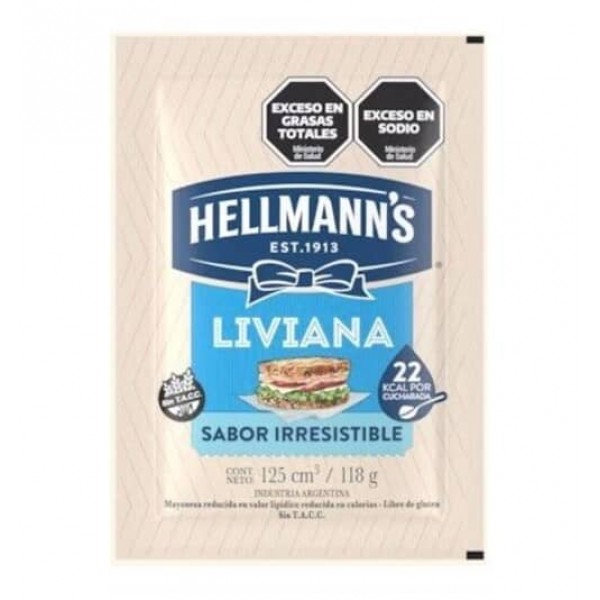 Hellmanns Mayonesa Liviana 118gr