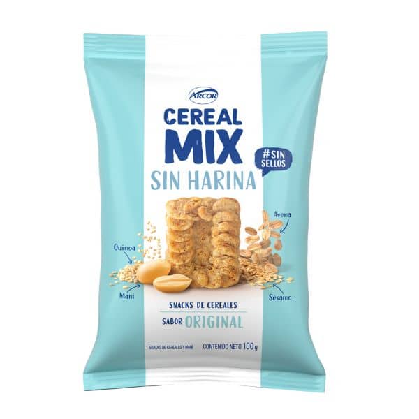 Cereal Mix Sin Harina Snacks De Cereal Sabor Original 100gr