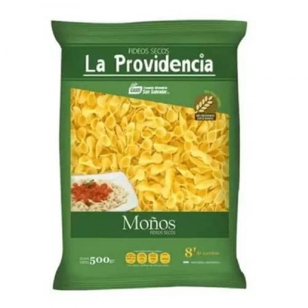 La Providencia Fideos Secos Moños x 500gr