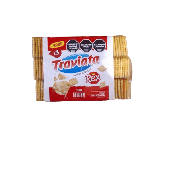 Traviata Galletitas Rex Sabor Original  x 3 Unidades 288gr