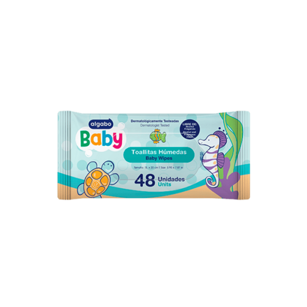 Algabo Baby Toallitas Humedas Baby Wipes x 48 Unidades