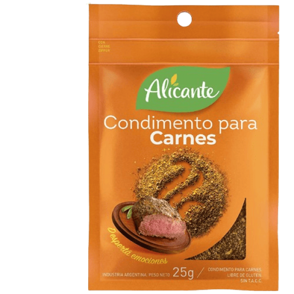 Alicante Condimento Para Carnes 25gr