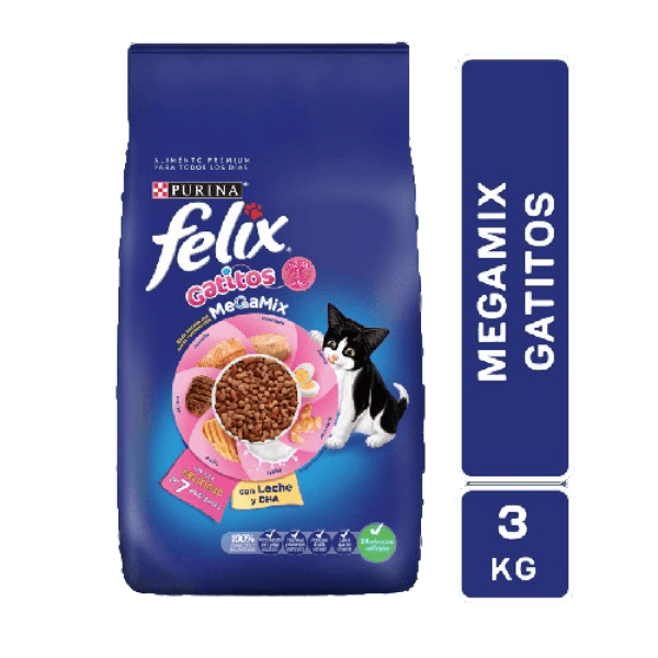 Felix Alimento Para Gatitos Hasta 1 Año 3kg