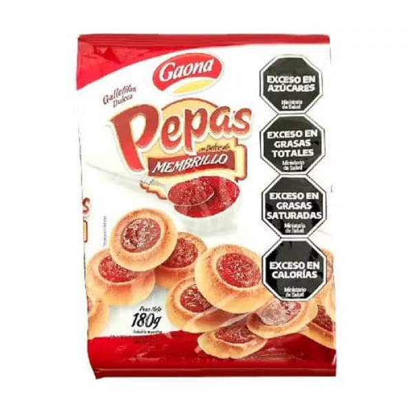 Gaona Pepas Galletas Dulces Con Membrillo 180gr