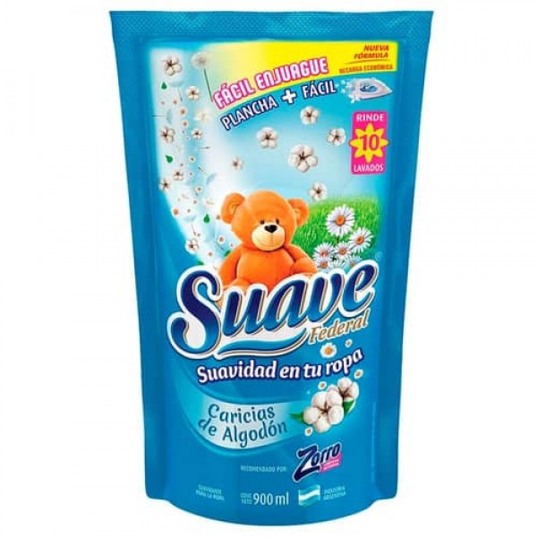 Suave Caricias De Algodon Suavizante 900ml