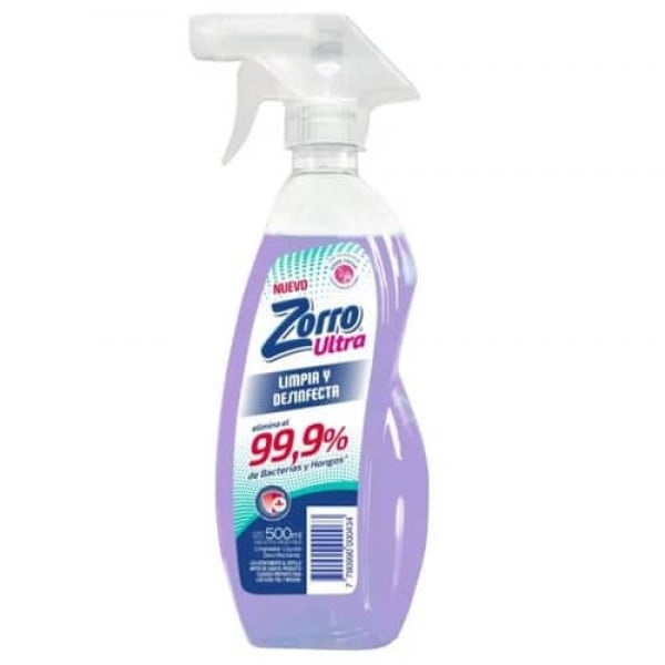 Zorro Ultra Limpiador Liquido Desinfectante 500ml