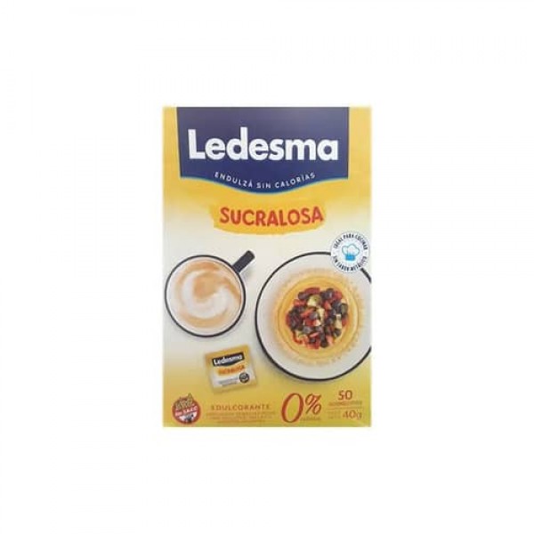 Ledesma Endulzante Sucralosa 48 Sobrecitos 38gr