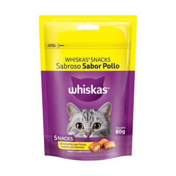 Whiskas Snacks Para Gatos Sabor Pollo 80gr