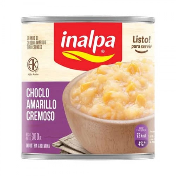 Inalpa Choclos Amarillos En Granos Cremoso 300gr