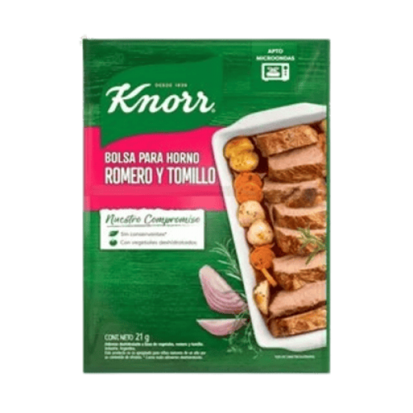 Knorr Bolsa Para Horno Romero Y Tomillo 21gr