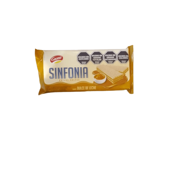 Gaona Sinfonia Obleas Dulces Sabor Dulce De Leche 100gr