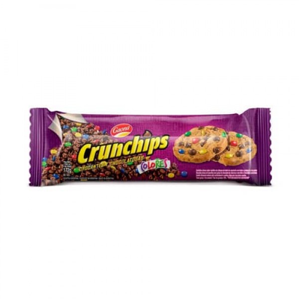 Gaona Crunchips Galletitas Dulces Sabor Vainilla Con Chispas De Chocolate 172gr