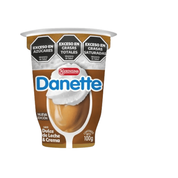 Danette Postre Sabor Dulce De Leche Con Crema 100gr