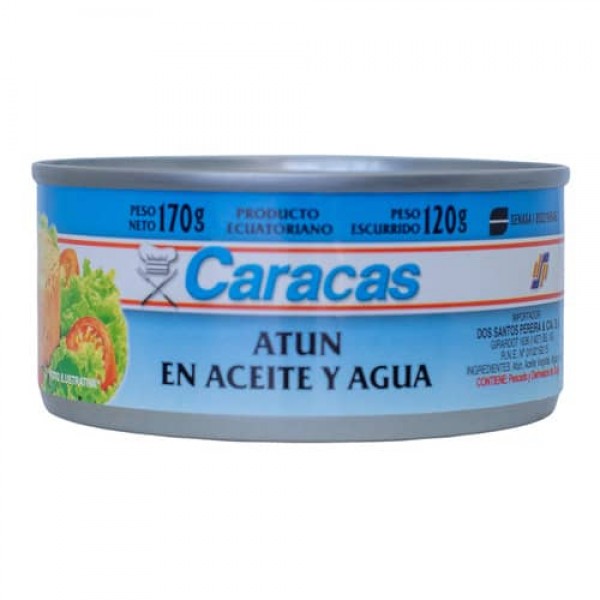 Caracas Atun En Aceite Y Agua 170gr