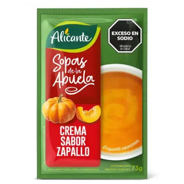 Alicante Sopa De La Abuela Sopa En Crema Sabor Zapallo 73gr