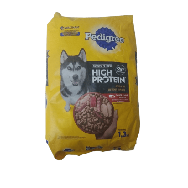Pedigree High Protein Alimento Para Perros Adultos Sabor Carne Y Pollo 1,3kg