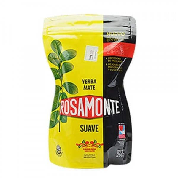 Rosamonte Yerba Mate Suave Cierre Zipper 250gr