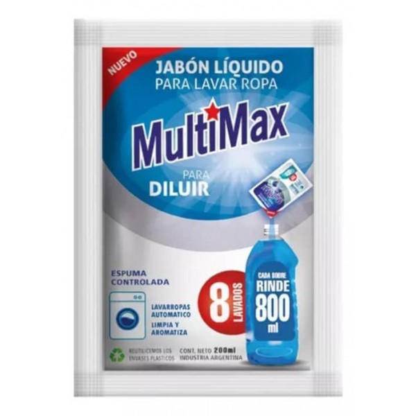 MultiMax Jabon Liquido Para Lavar La Ropa 200ml