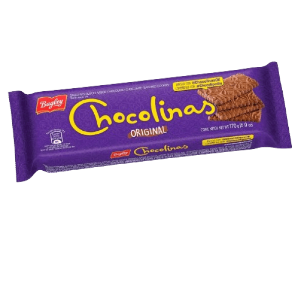Chocolinas Galletitas Dulces Sabor Chocolate Original 170gr
