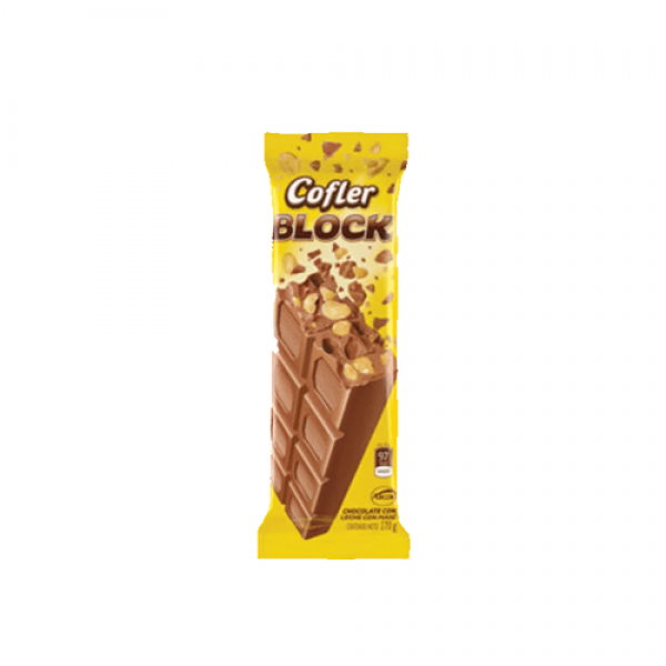 Cofler Block Chocolate Con Leche Con Mani 170gr