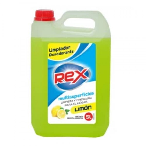 Rex Limpiador Desodorante Limon 5L