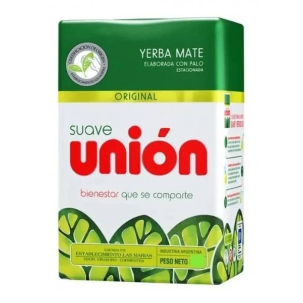 Unión Yerba Mate Con Palo Suave Original 1kg