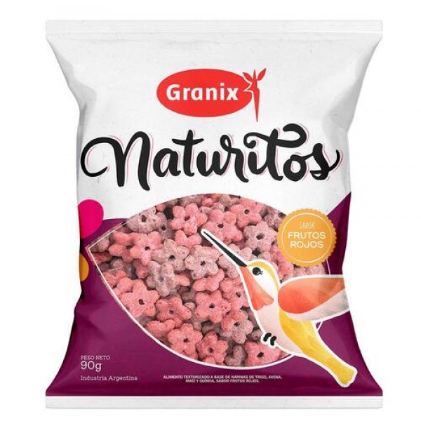 Granix Naturitos Cereales Sabor Frutos Rojos 90gr