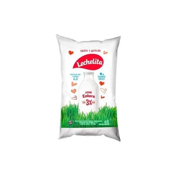 Lechelita Leche Entera 3% Sachet 1L